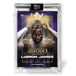 Topps Lebron James LBJ 40K 詹姆斯 破紀錄 球員卡 NBA 球員卡 卡磚