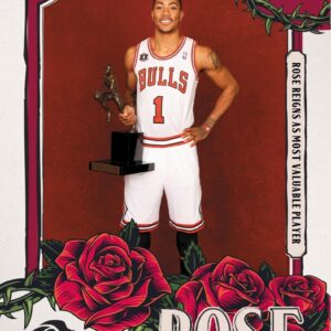 NBA球員卡 Derrick Rose 芝加哥公牛紅 飆風玫瑰 羅斯 史上最年輕 MVP 2024-25 Panini Instant NBA Card 4