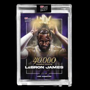 NBA球員卡 LeBron James - 2023-24 TOPPS NOW® Basketball Card LJ-40K - PR: 86,072 四萬分