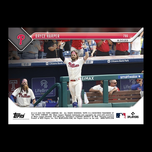 MLB球員卡 Bryce Harper - 2023 MLB TOPPS NOW® Card 786 - PR: 4660:圖片 2